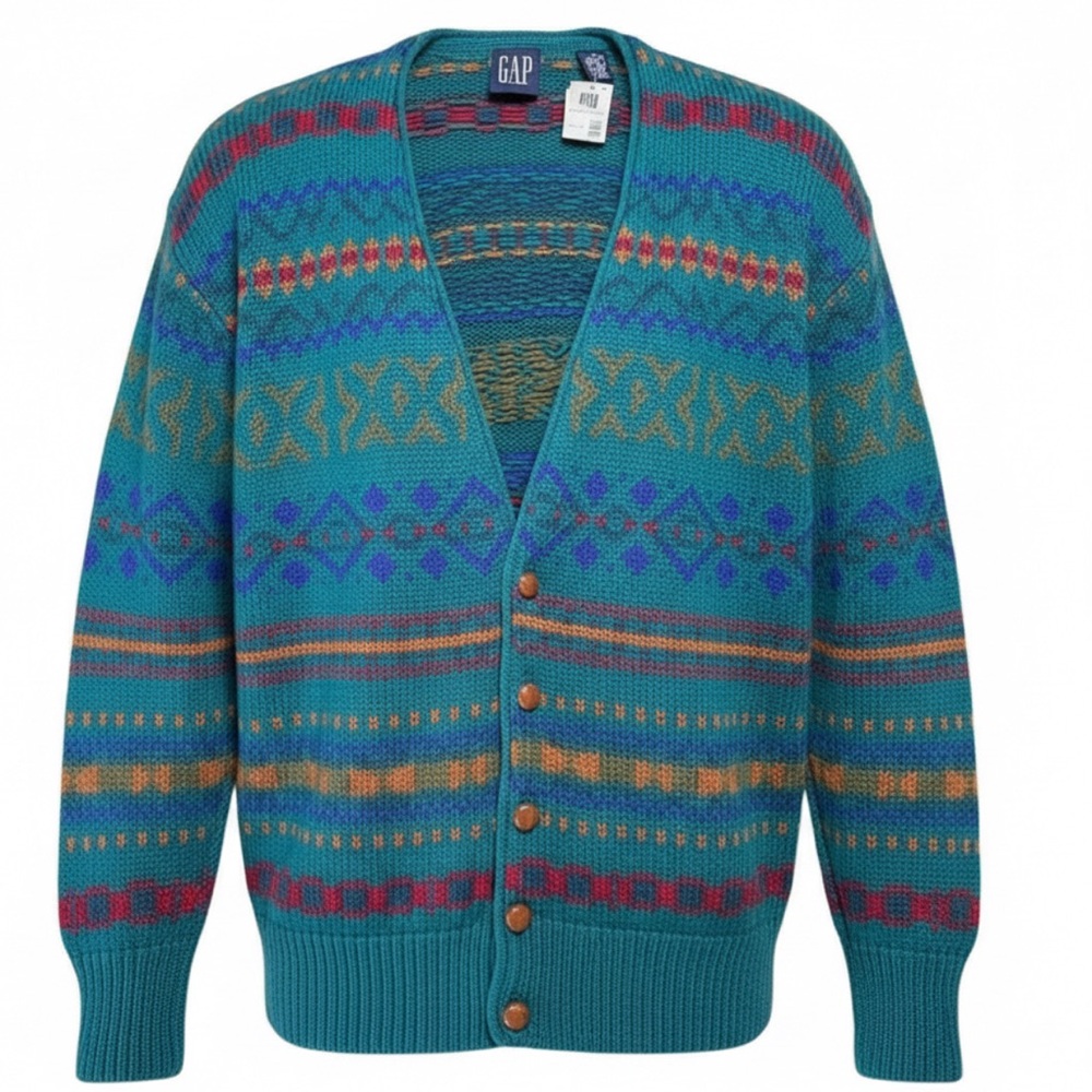 GAP Woman sweater Vintage 100% wool cardigan oversized